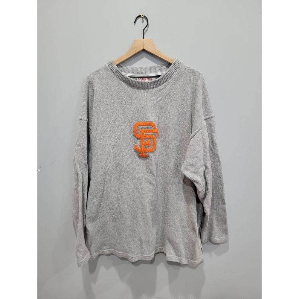 Moonlight Graham San Francisco oversized grey knit sweatshirt